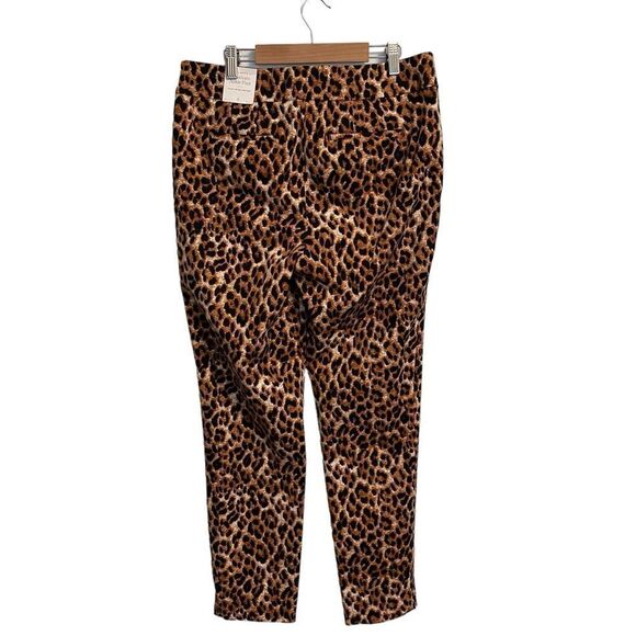 Talbots Chatham Slim Leg Ankle Pants Animal Print Size 8 NWT - Picture 5 of 8